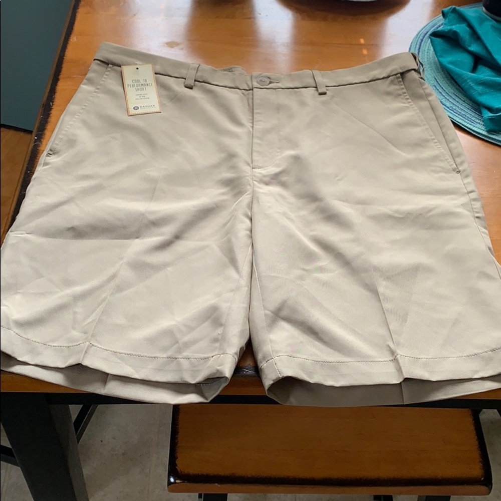 Oxford tan board shorts